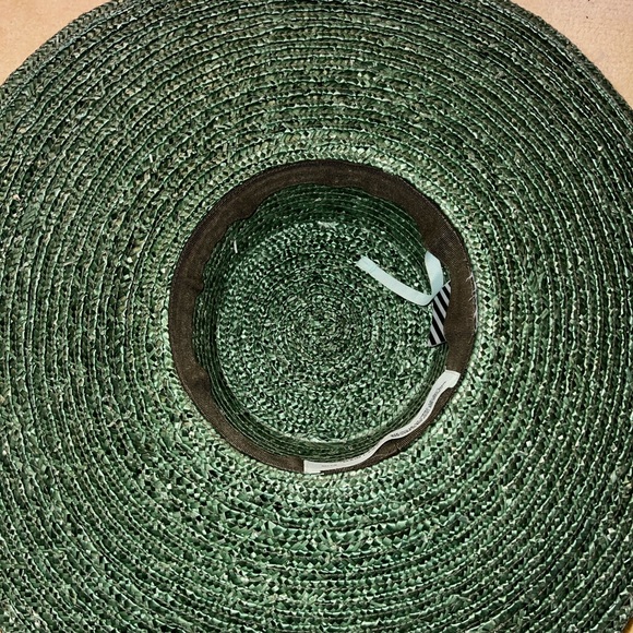 Off-White straw hat in Green - Picture 4 of 5